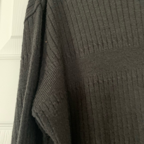 Vintage Versace Jeans Couture Mens  Cardigan Ribbed Sweater Full Zip Gray Size L - Picture 4 of 12